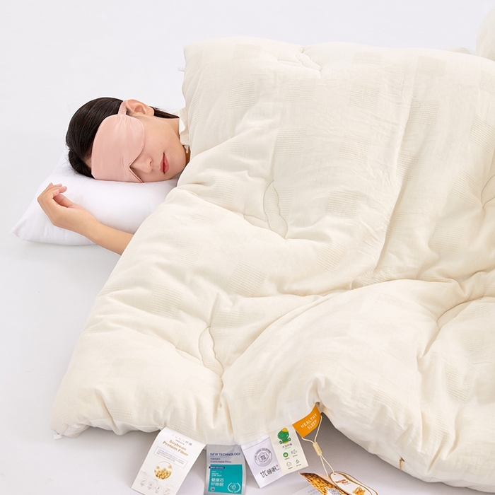 91家纺网 家纺一手货源 找家纺 （总）VIP被业 2025新款华夫格全棉纯棉大豆被被子被芯