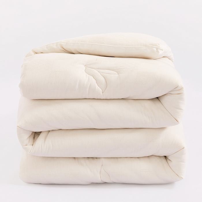 VIP被业 2025新款华夫格全棉纯棉大豆被被子被芯 白色