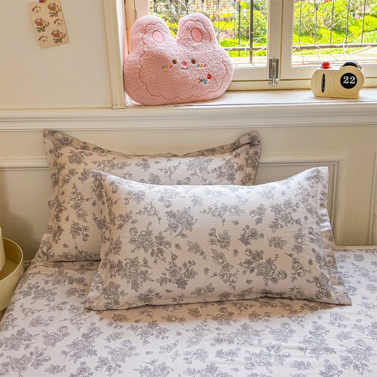 91家纺网 家纺一手货源 找家纺 花梦欣 2025新款全棉纯棉印花单品系列-多规格枕套单品枕套枕套单件 摩菲