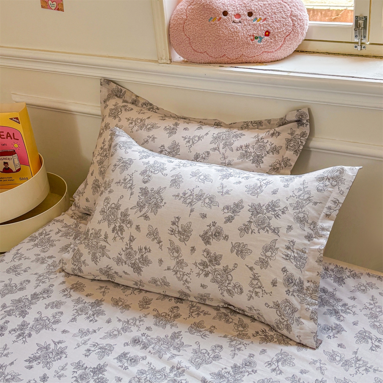 91家纺网 家纺一手货源 找家纺 花梦欣 2025新款全棉纯棉印花单品系列-多规格枕套单品枕套枕套单件 摩菲