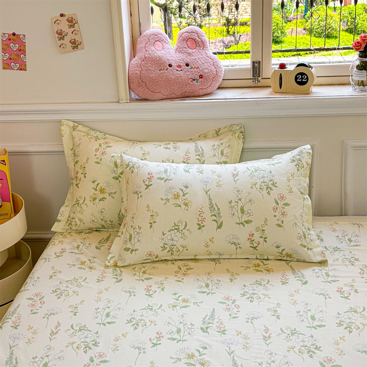 91家纺网 家纺一手货源 找家纺 花梦欣 2025新款全棉纯棉印花单品系列-多规格枕套单品枕套枕套单件 暖樱之舞