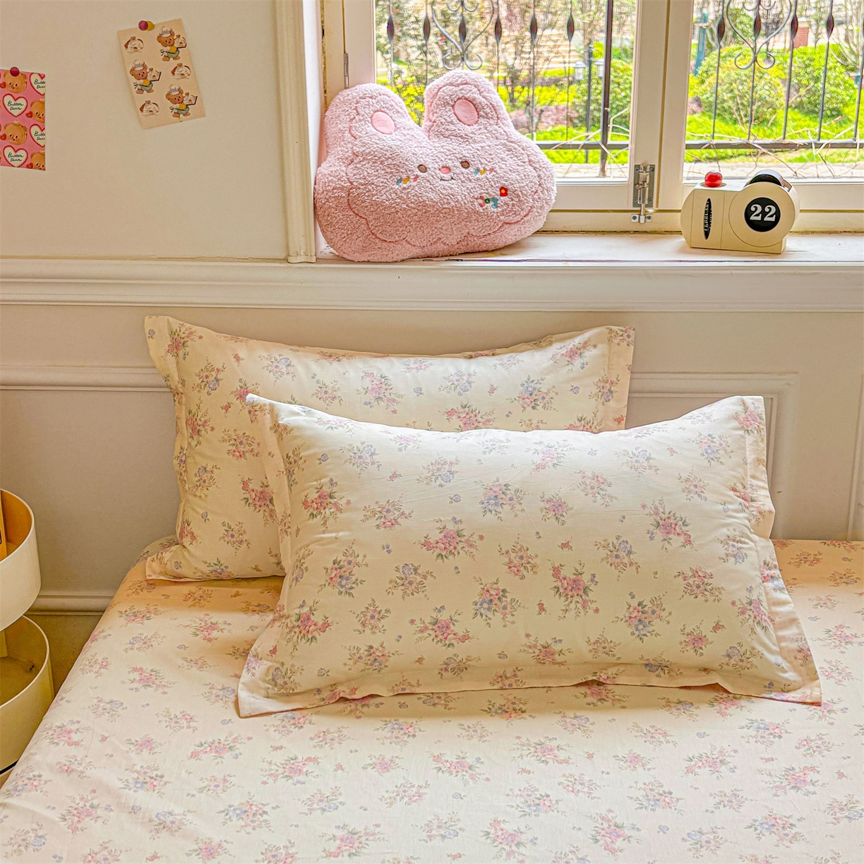 91家纺网 家纺一手货源 找家纺 花梦欣 2025新款全棉纯棉印花单品系列-多规格枕套单品枕套枕套单件 欧风花影