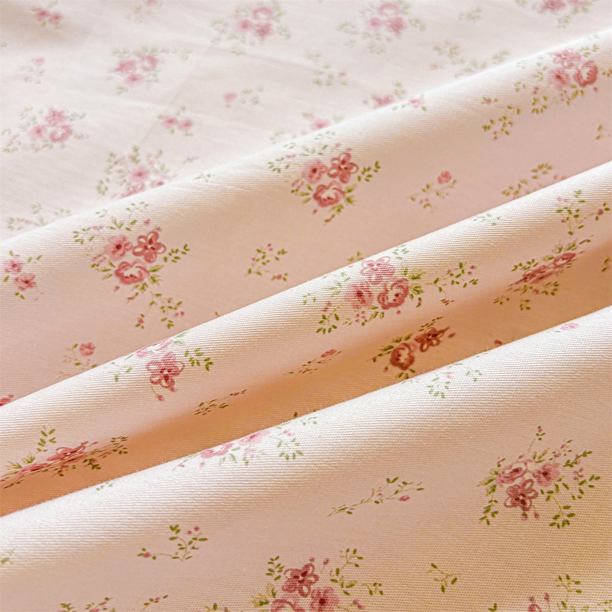 91家纺网 家纺一手货源 找家纺 花梦欣 2025新款全棉纯棉印花单品系列-多规格枕套单品枕套枕套单件 疏影梦境-粉