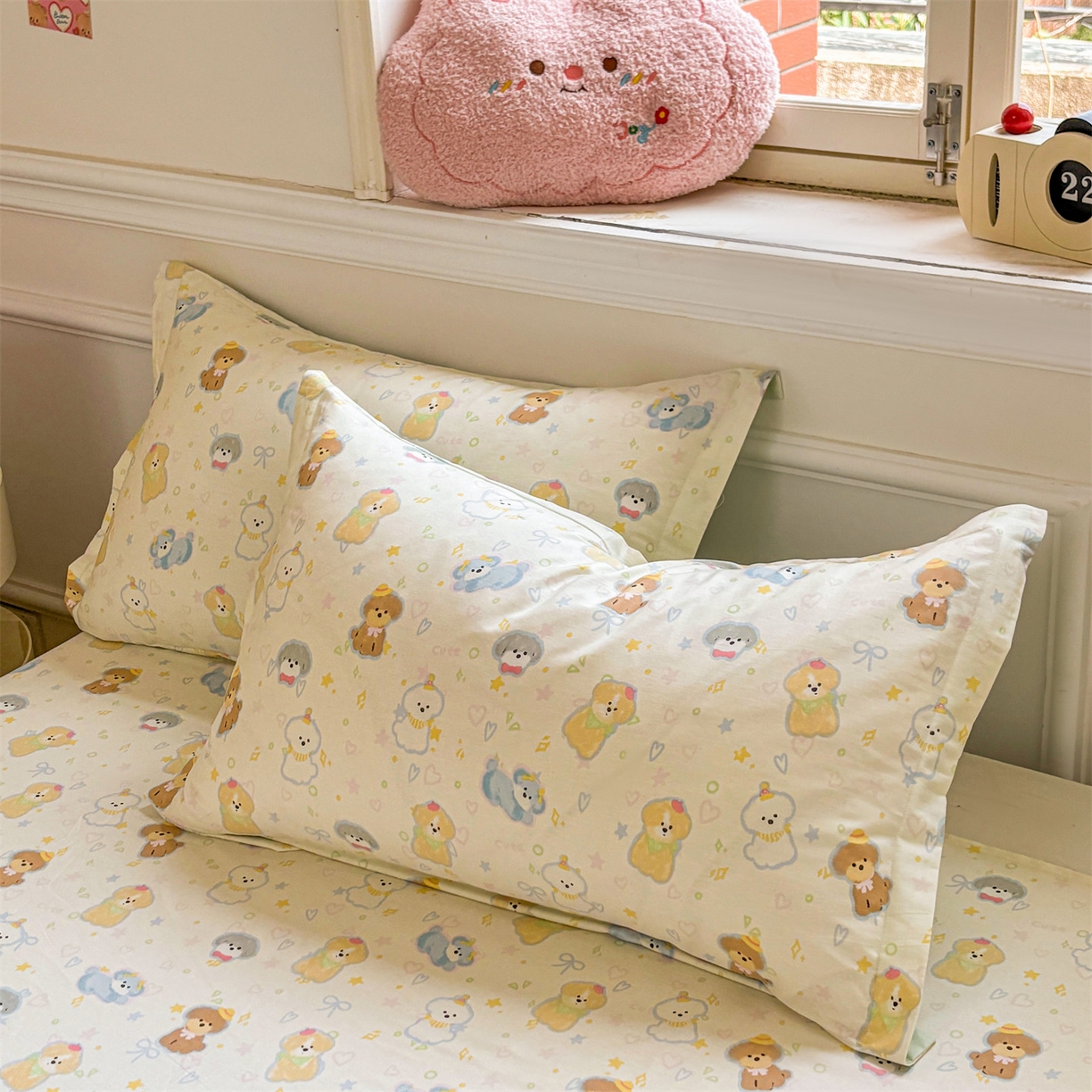 91家纺网 家纺一手货源 找家纺 花梦欣 2025新款全棉纯棉印花单品系列-多规格枕套单品枕套枕套单件 童趣绘彩