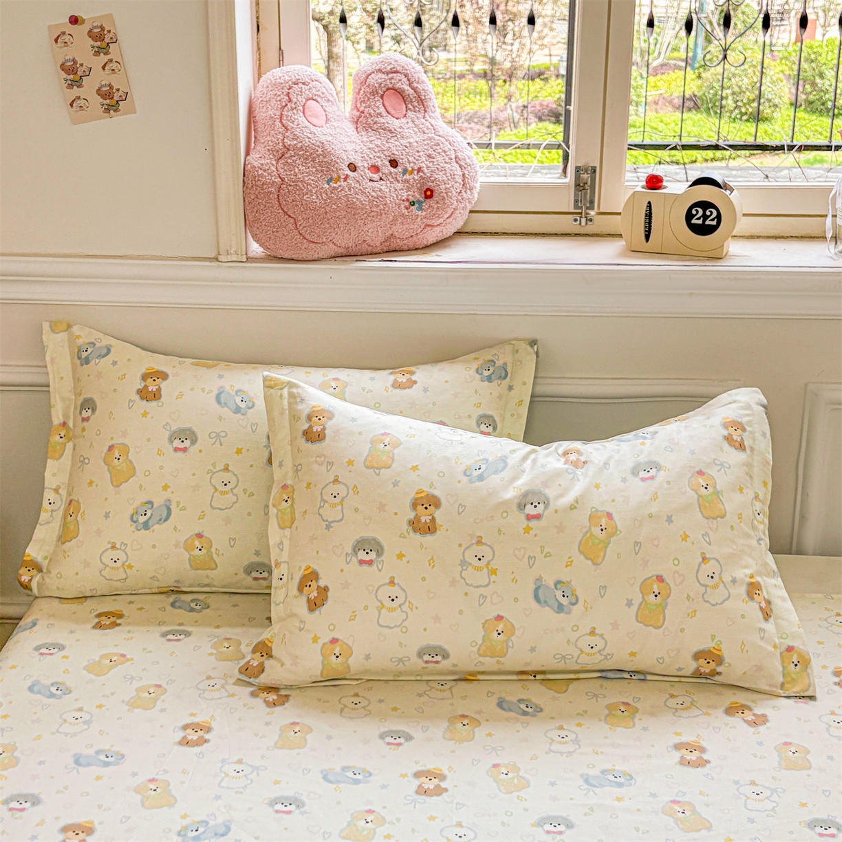 91家纺网 家纺一手货源 找家纺 花梦欣 2025新款全棉纯棉印花单品系列-多规格枕套单品枕套枕套单件 童趣绘彩