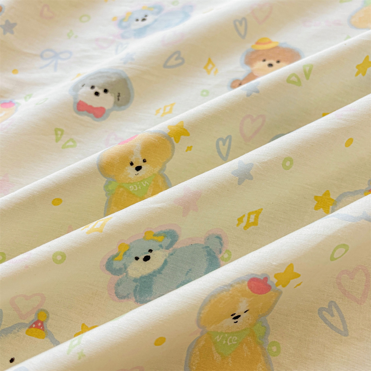 91家纺网 家纺一手货源 找家纺 花梦欣 2025新款全棉纯棉印花单品系列-多规格枕套单品枕套枕套单件 童趣绘彩