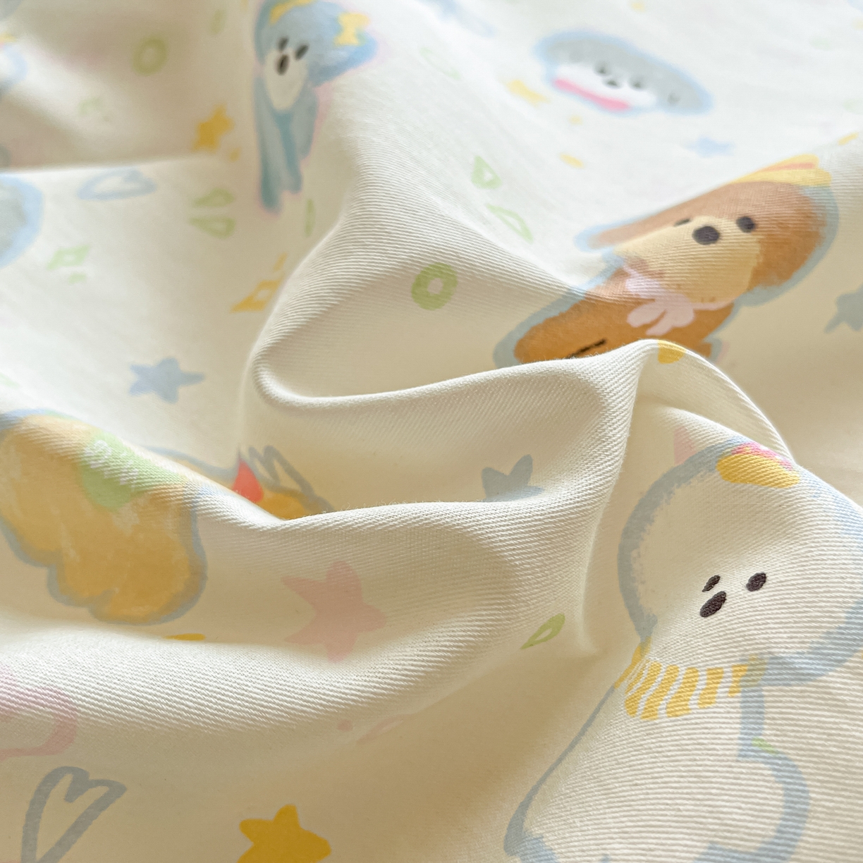 91家纺网 家纺一手货源 找家纺 花梦欣 2025新款全棉纯棉印花单品系列-多规格枕套单品枕套枕套单件 童趣绘彩