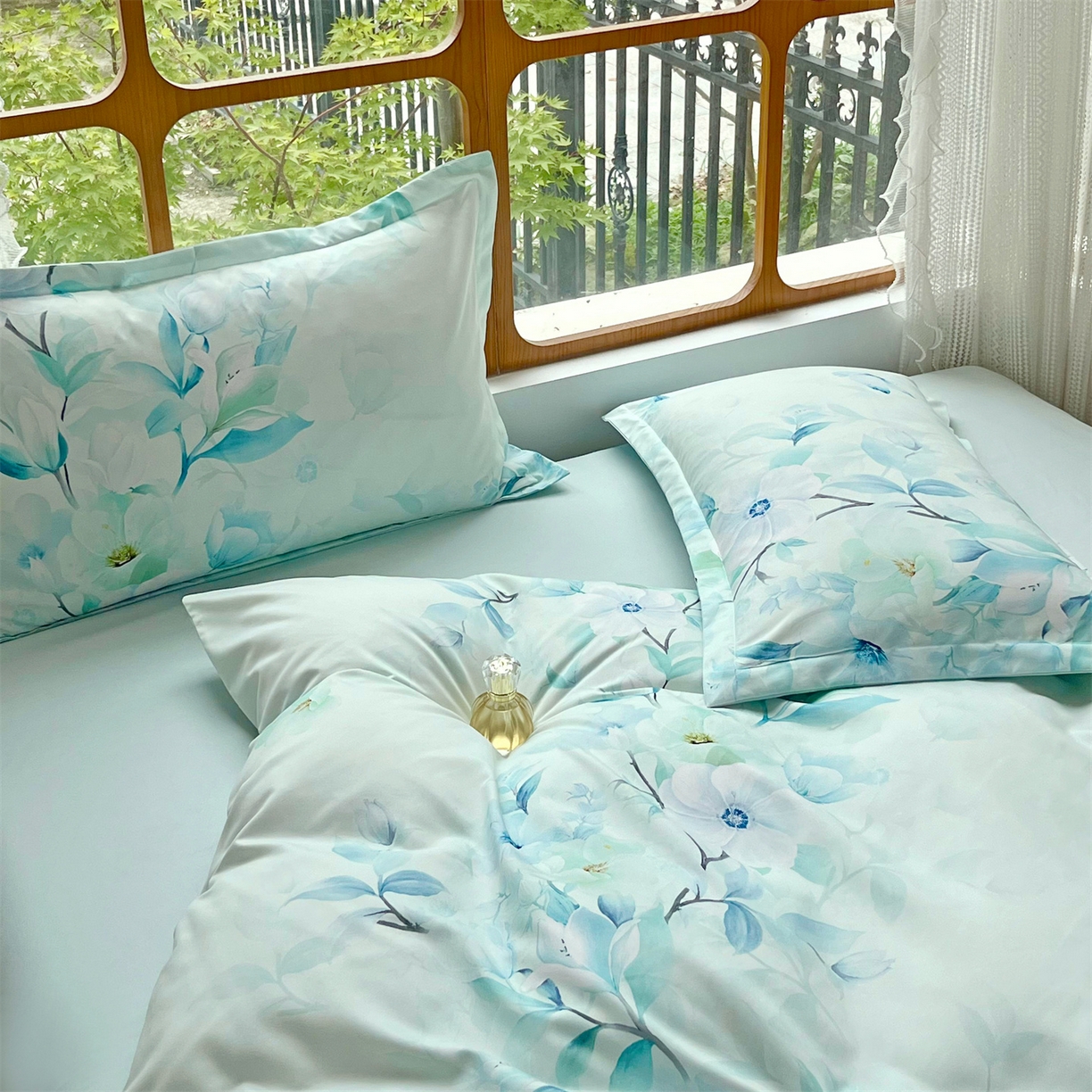 91家纺网 家纺一手货源 找家纺 佳宇轩 2025新款活性数码印花单人三件套双人四件套 一路生花