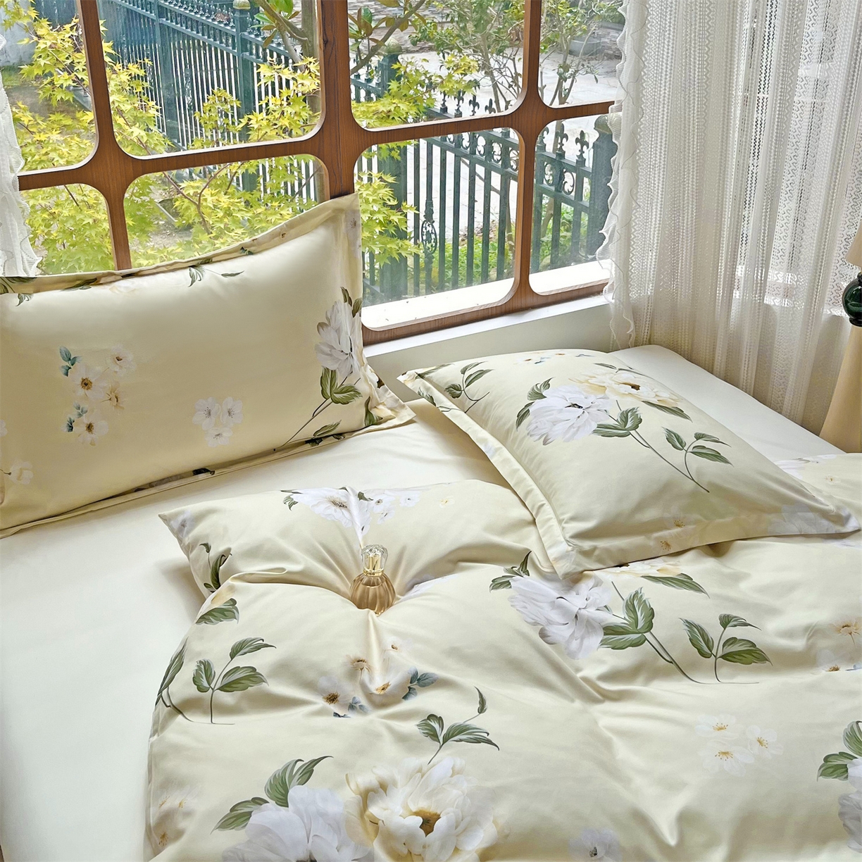 91家纺网 家纺一手货源 找家纺 佳宇轩 2025新款活性数码印花单人三件套双人四件套 春色满园