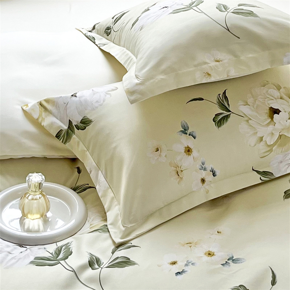 91家纺网 家纺一手货源 找家纺 佳宇轩 2025新款活性数码印花单人三件套双人四件套 春色满园