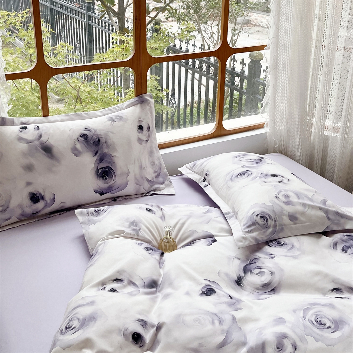 91家纺网 家纺一手货源 找家纺 佳宇轩 2025新款活性数码印花单人三件套双人四件套 空谷幽兰