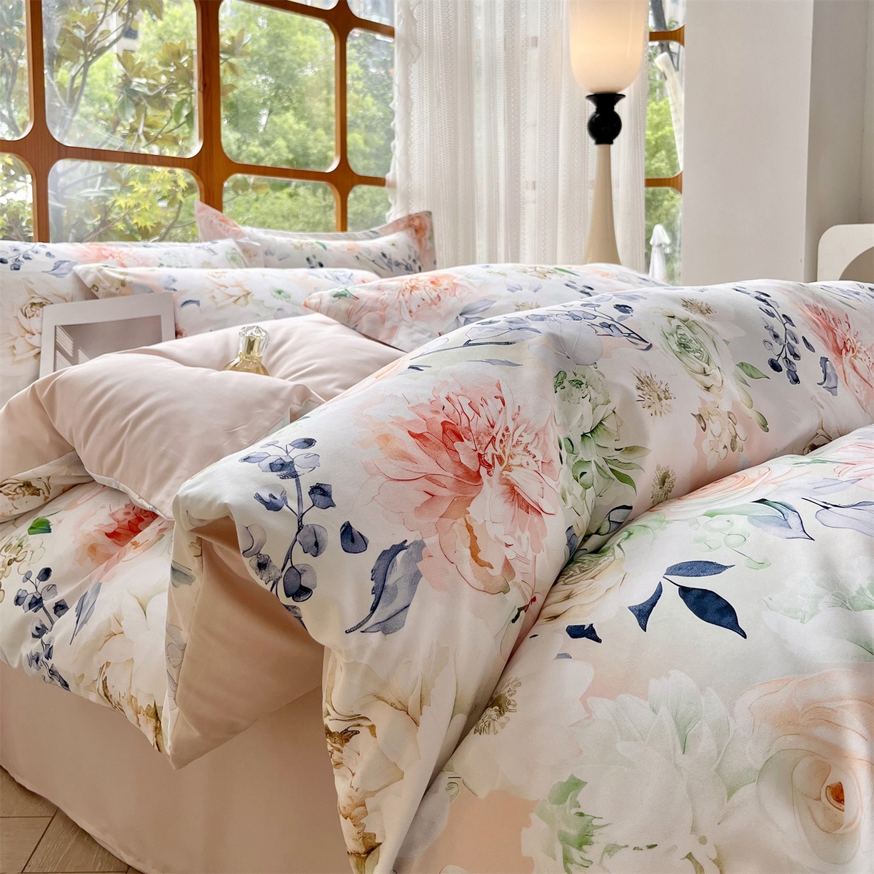 91家纺网 家纺一手货源 找家纺 佳宇轩 2025新款活性数码印花单人三件套双人四件套 前程似锦