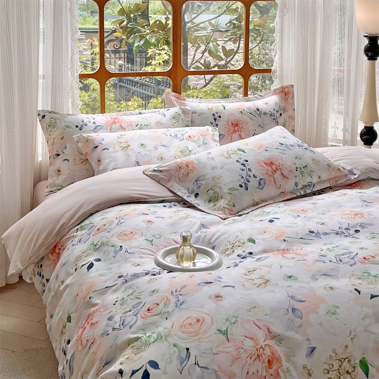 91家纺网 家纺一手货源 找家纺 佳宇轩 2025新款活性数码印花单人三件套双人四件套 前程似锦