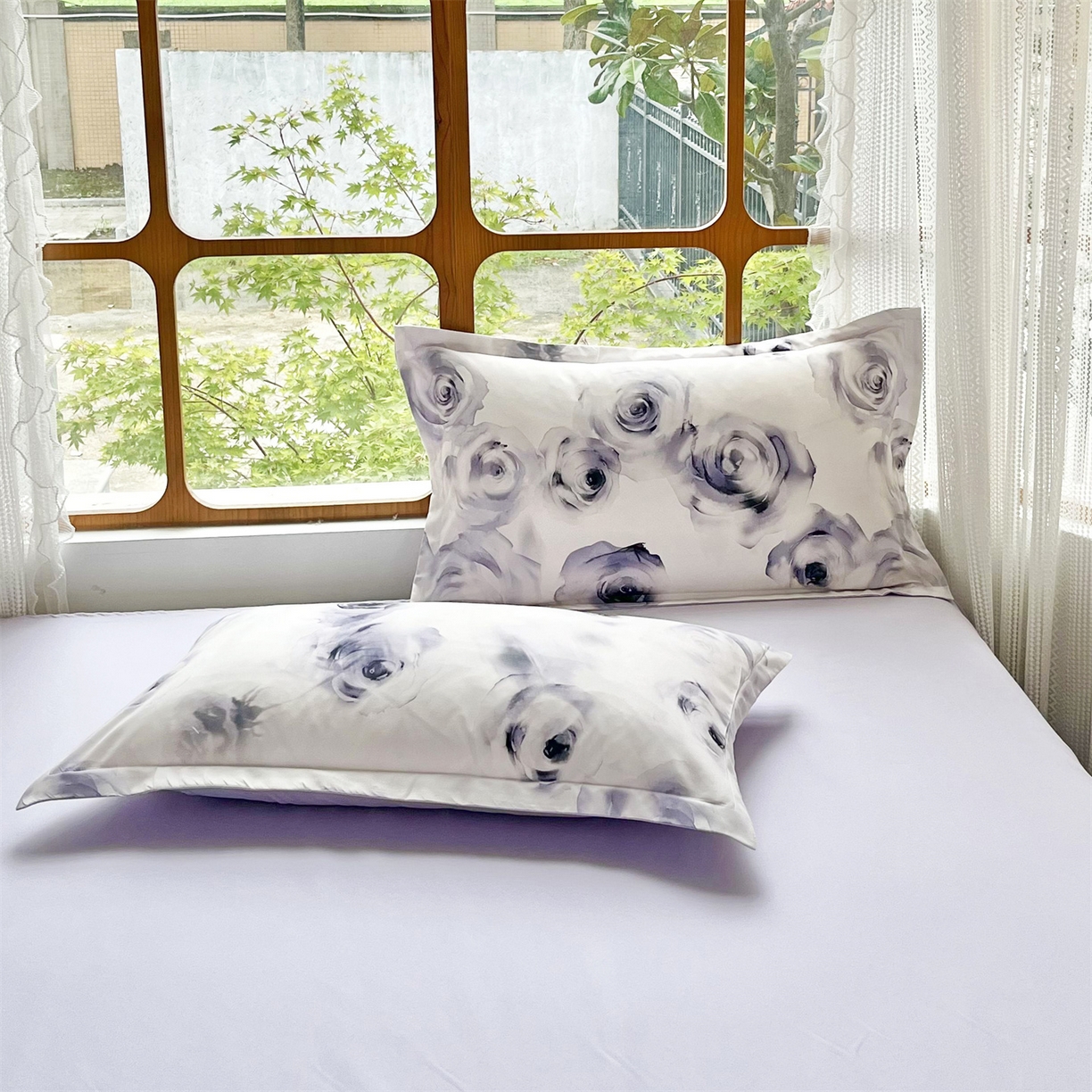 91家纺网 家纺一手货源 找家纺 佳宇轩 2025新款活性数码印花单人三件套双人四件套 空谷幽兰