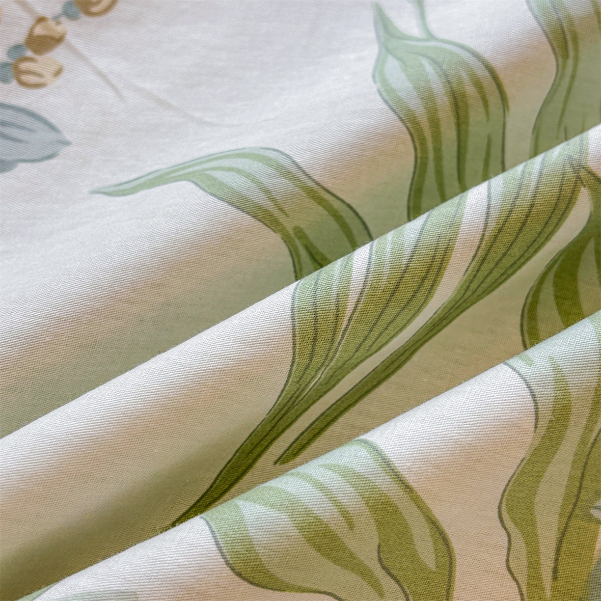 91家纺网 家纺一手货源 找家纺 花梦欣 2025新款全棉纯棉印花单品系列-多规格枕套单品枕套枕套单件 仙草