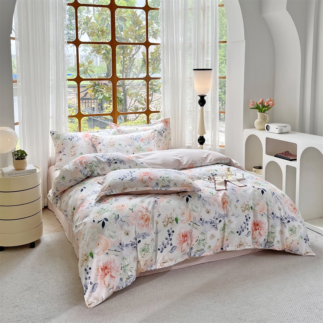 91家纺网 家纺一手货源 找家纺 佳宇轩 2025新款活性数码印花单人三件套双人四件套 前程似锦