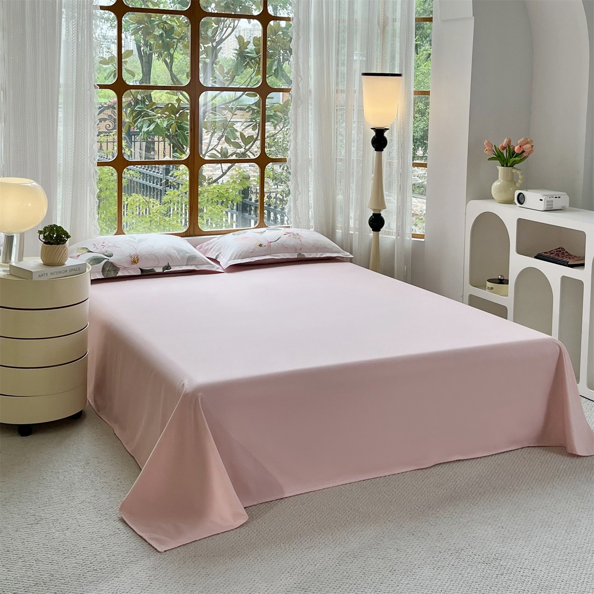 91家纺网 家纺一手货源 找家纺 佳宇轩 2025新款活性数码印花单人三件套双人四件套 欣欣向荣