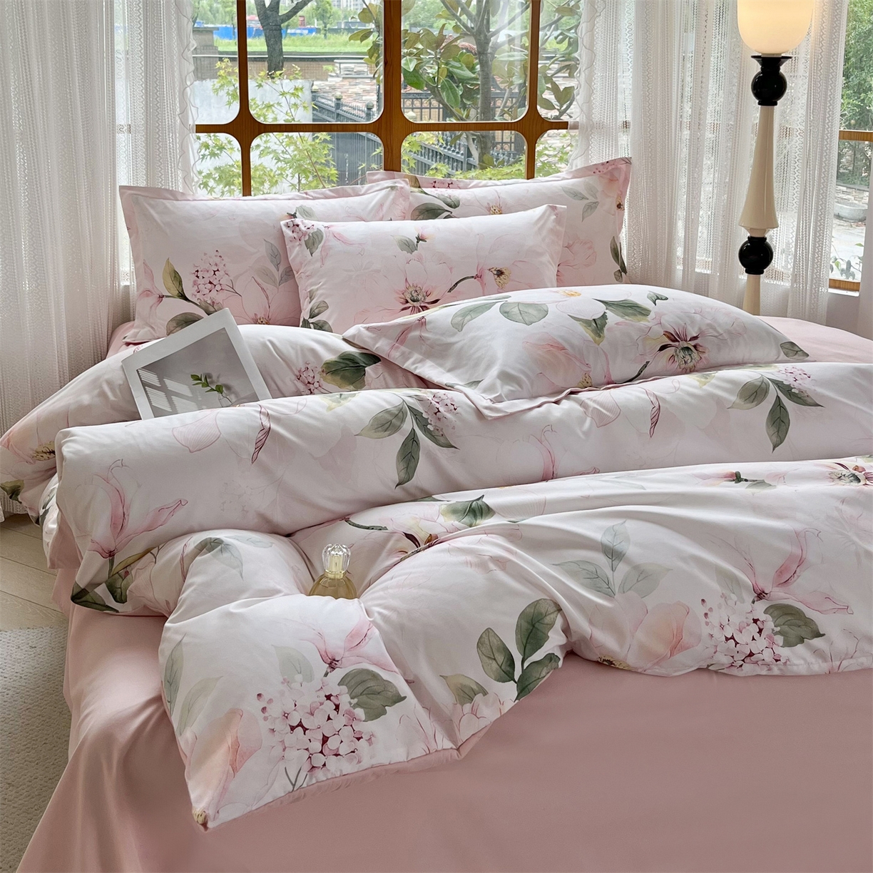 91家纺网 家纺一手货源 找家纺 佳宇轩 2025新款活性数码印花单人三件套双人四件套 欣欣向荣