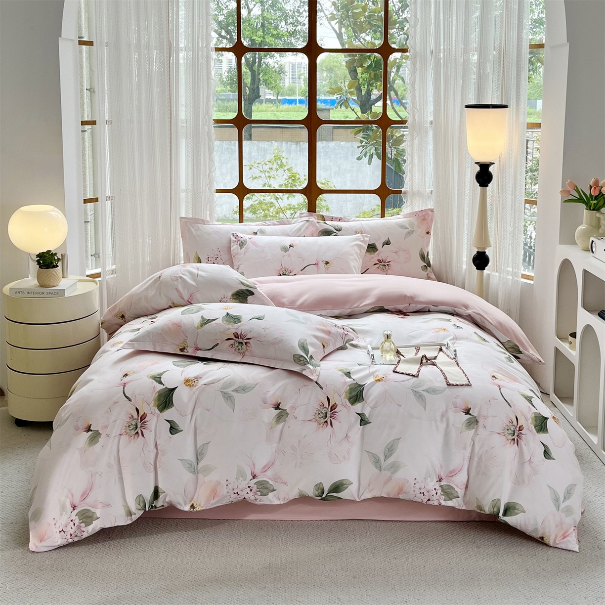 佳宇轩 2025新款活性数码印花单人三件套双人四件套 欣欣向荣