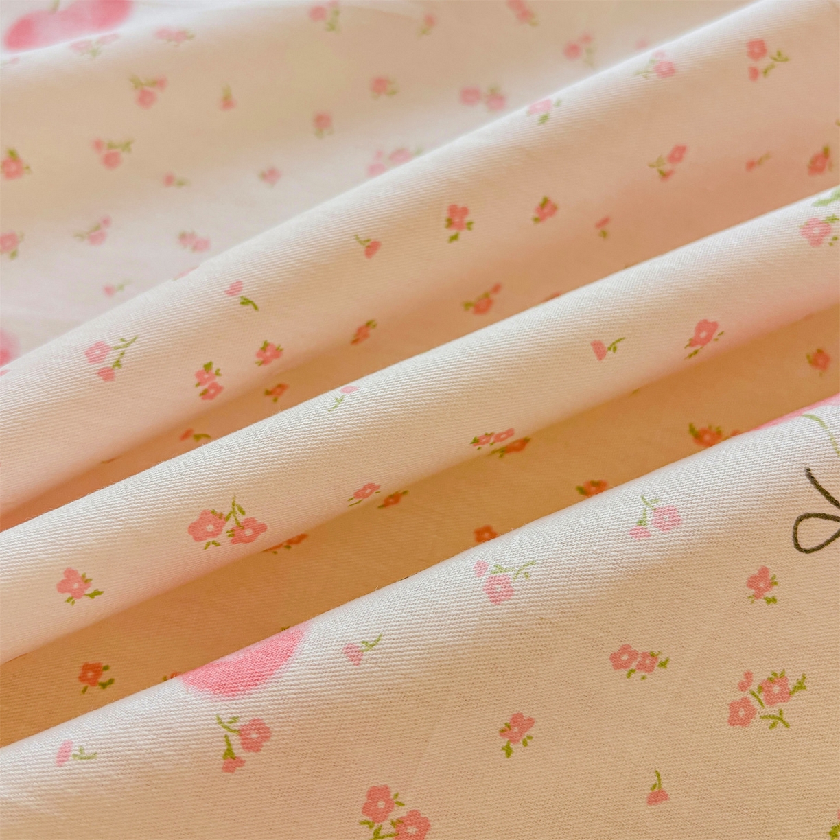 91家纺网 家纺一手货源 找家纺 花梦欣 2025新款全棉纯棉印花单品系列-多规格枕套单品枕套枕套单件 樱桃甜宠