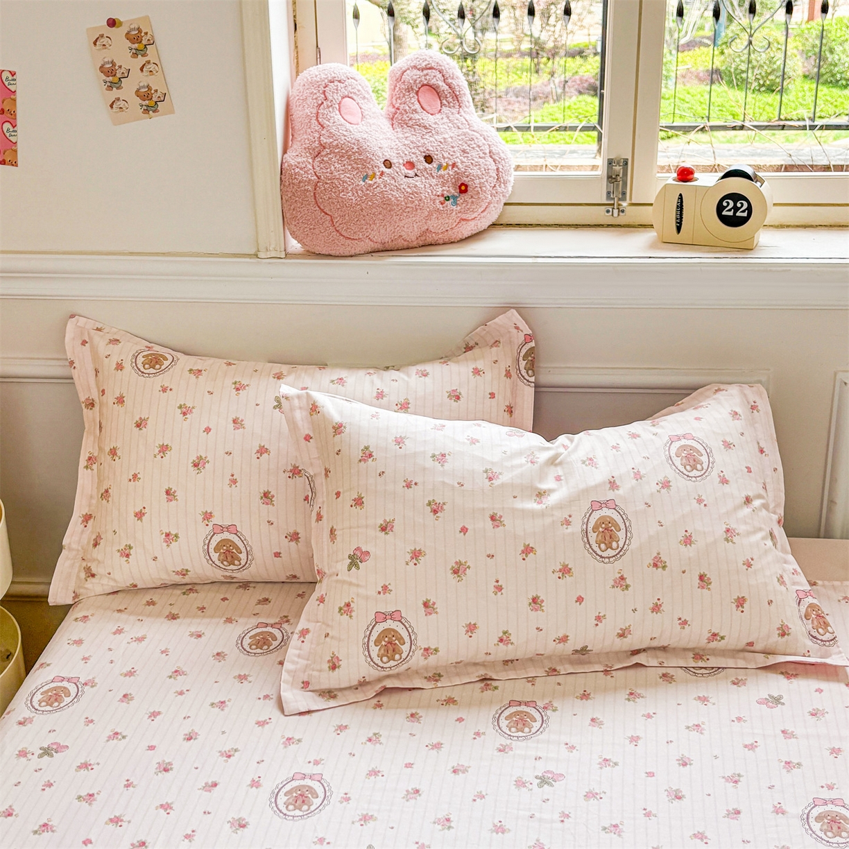 91家纺网 家纺一手货源 找家纺 花梦欣 2025新款全棉纯棉印花单品系列-多规格枕套单品枕套枕套单件 云朵相馆