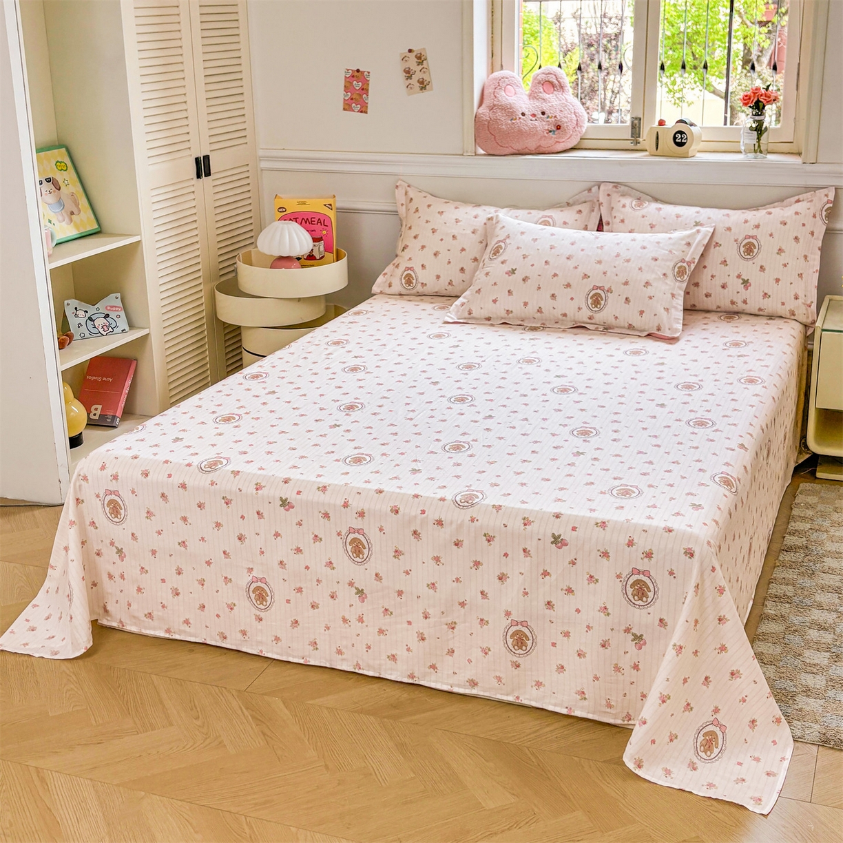 91家纺网 家纺一手货源 找家纺 花梦欣 2025新款全棉纯棉印花单品系列-多规格枕套单品枕套枕套单件 云朵相馆