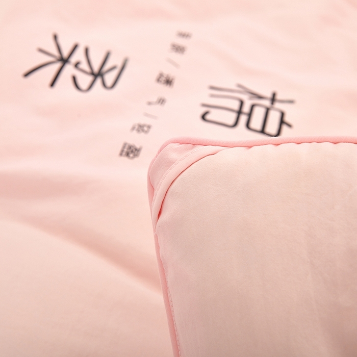 91家纺网 家纺一手货源 找家纺 VIP被业 2025新款简约棉柔水洗棉被芯冬被被子被芯 绵柔粉