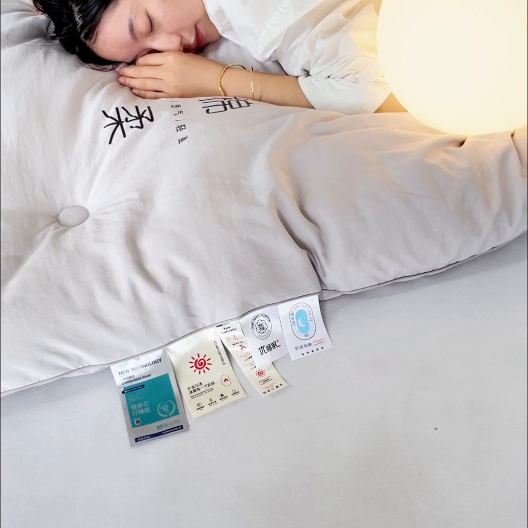 91家纺网 家纺一手货源 找家纺 VIP被业 2025新款简约棉柔水洗棉被芯冬被被子被芯 绵柔灰