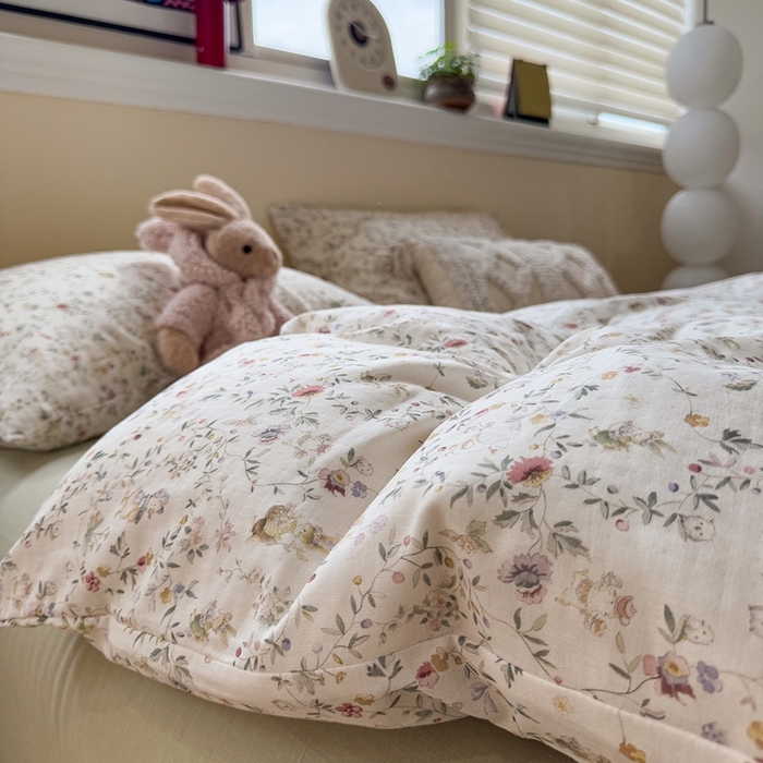 91家纺网 家纺一手货源 找家纺 （总）慕尚家纺 2025新款全棉纯棉母婴双层纱四件套