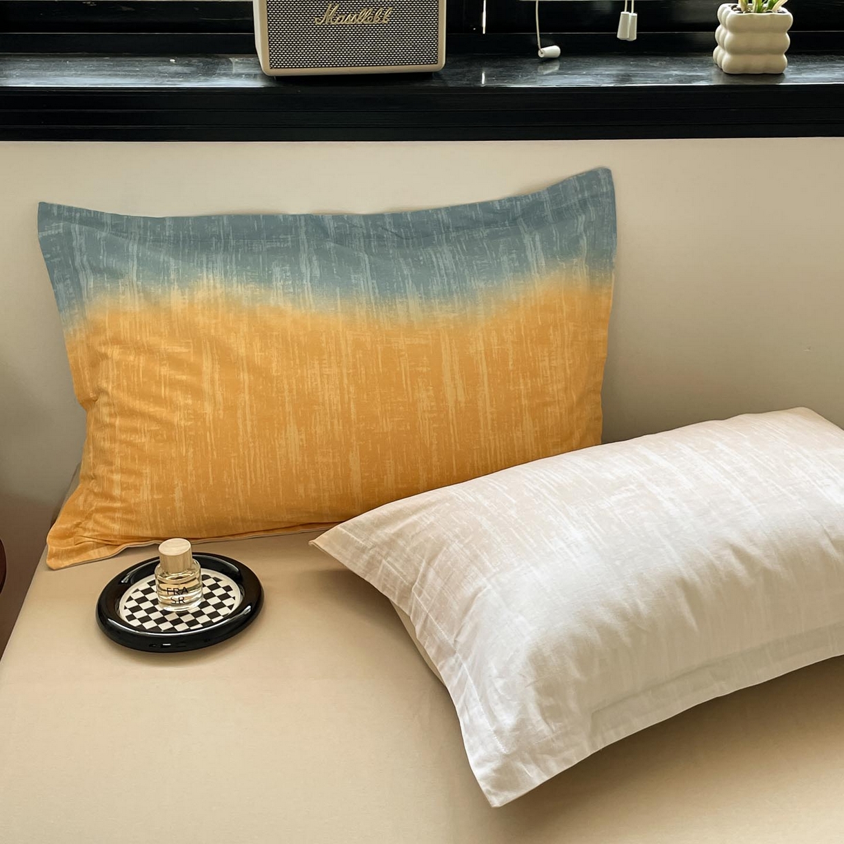 91家纺网 家纺一手货源 找家纺 涵宸家纺 2025新款加厚全棉磨毛印花四件套--罗马系列 场景一 D妙染