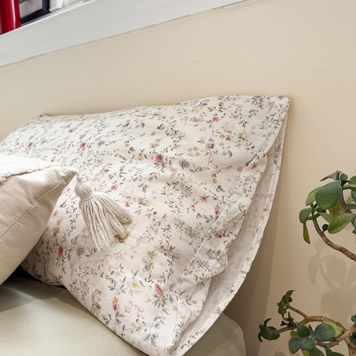 91家纺网 家纺一手货源 找家纺 慕尚家纺 2025新款全棉纯棉母婴双层纱四件套 花丛小鸭