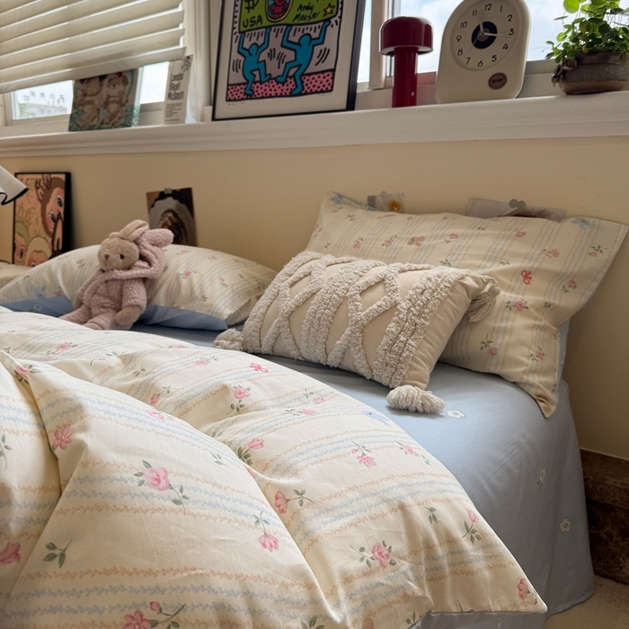 91家纺网 家纺一手货源 找家纺 慕尚家纺 2025新款13070全棉纯棉印花四件套 兔兔录