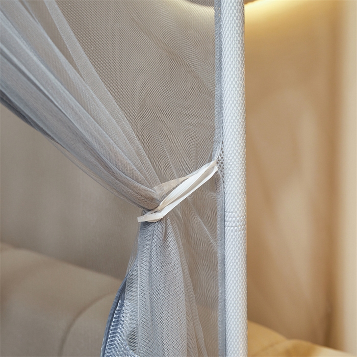 91家纺网 家纺一手货源 找家纺 （总）佳梦家纺 2025新款防摔款花边六棱方帐蚊帐-星河系列