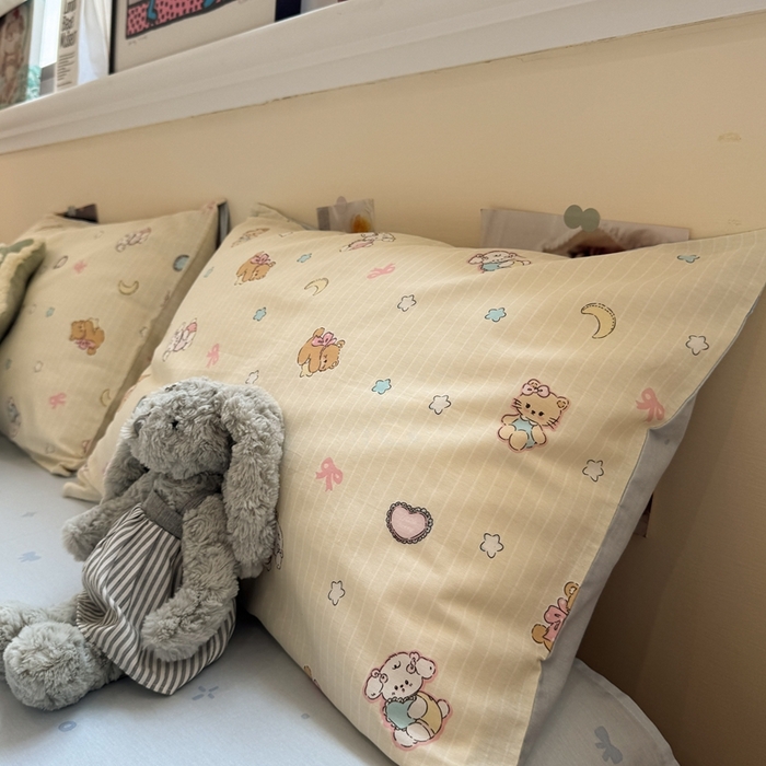 91家纺网 家纺一手货源 找家纺 慕尚家纺 2025新款13070全棉纯棉印花四件套 星悦