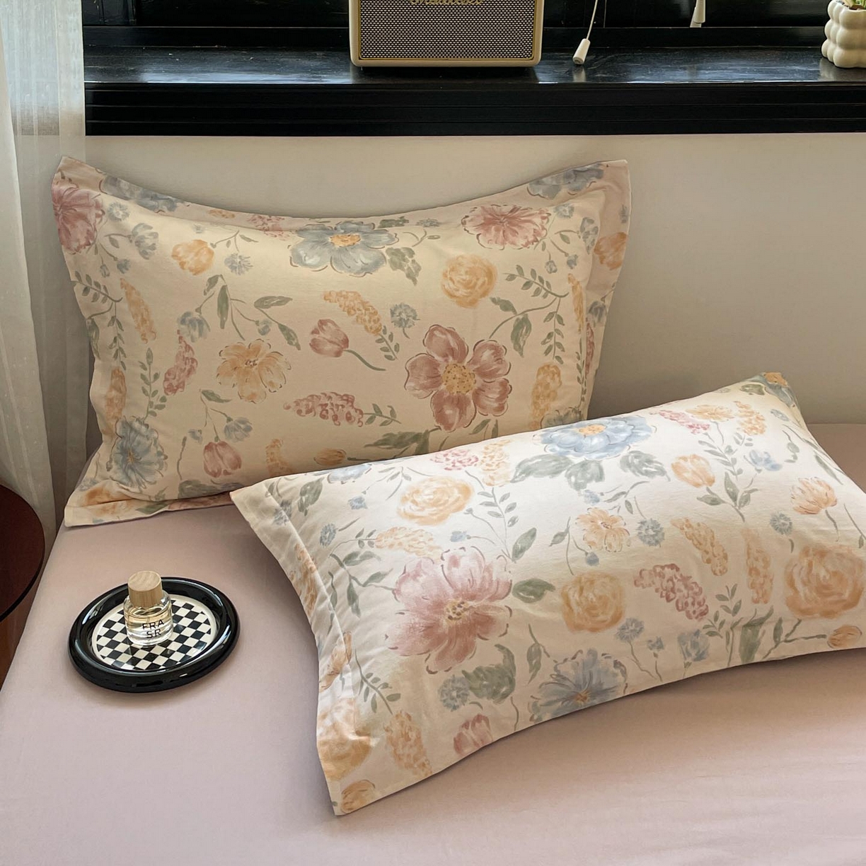 91家纺网 家纺一手货源 找家纺 涵宸家纺 2025新款加厚全棉磨毛印花四件套--罗马系列 场景一 F暖阳里