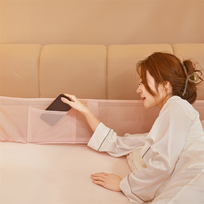 91家纺网 家纺一手货源 找家纺 佳梦家纺 2025新款防摔款花边六棱方帐蚊帐-星河系列 星河-粉玉