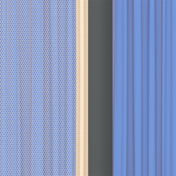 91家纺网 家纺一手货源 找家纺 佳梦家纺 2025新款方顶坐床蚊帐-T门可可系列 可可灰