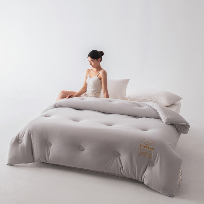 91家纺网 家纺一手货源 找家纺 （总）栩裕纺织 2025新款纯色超柔云朵针织被被子被芯冬被