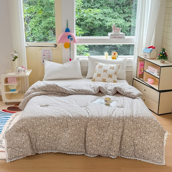 91家纺网 家纺一手货源 找家纺 （总）栩裕纺织 2025新款印花针织棉牛奶被被子被芯冬被,花韵,橘彩,腊肠狗,流金,青花瓷,尚可可