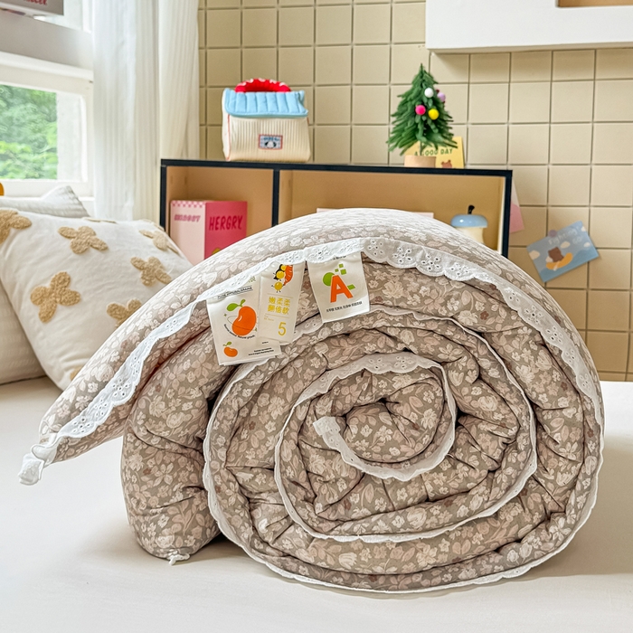 91家纺网 家纺一手货源 找家纺 （总）栩裕纺织 2025新款印花针织棉牛奶被被子被芯冬被