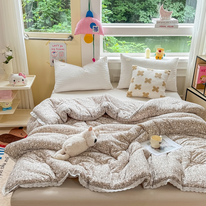 91家纺网 家纺一手货源 找家纺 （总）栩裕纺织 2025新款印花针织棉牛奶被被子被芯冬被