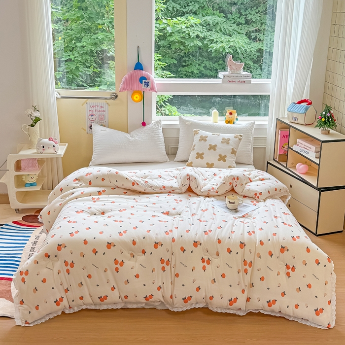 91家纺网 家纺一手货源 找家纺 （总）栩裕纺织 2025新款印花针织棉牛奶被被子被芯冬被