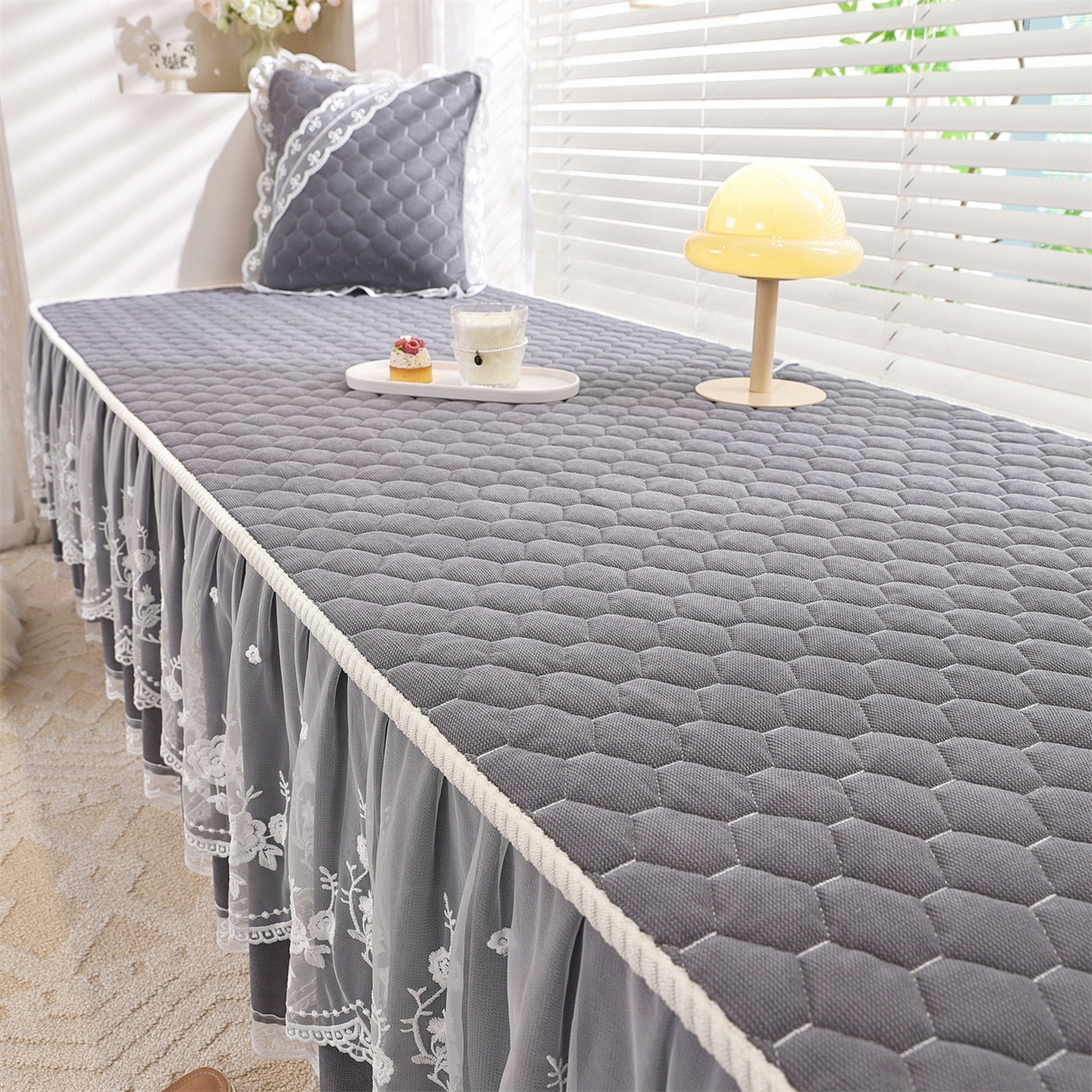 91家纺网 家纺一手货源 找家纺 共鸣沙发垫 2025新款星语飘窗垫 星空灰色