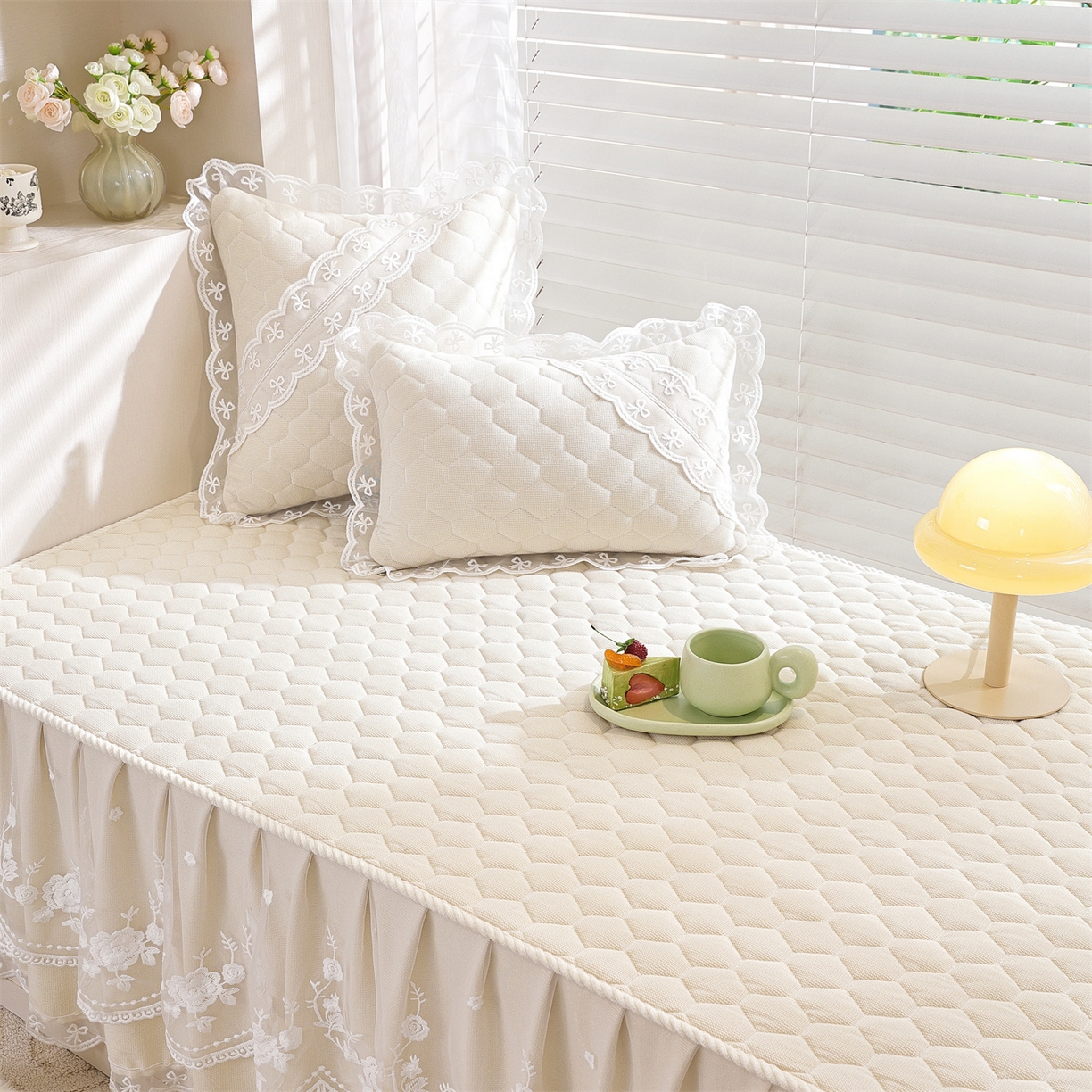 91家纺网 家纺一手货源 找家纺 共鸣沙发垫 2025新款星语飘窗垫 星空米色