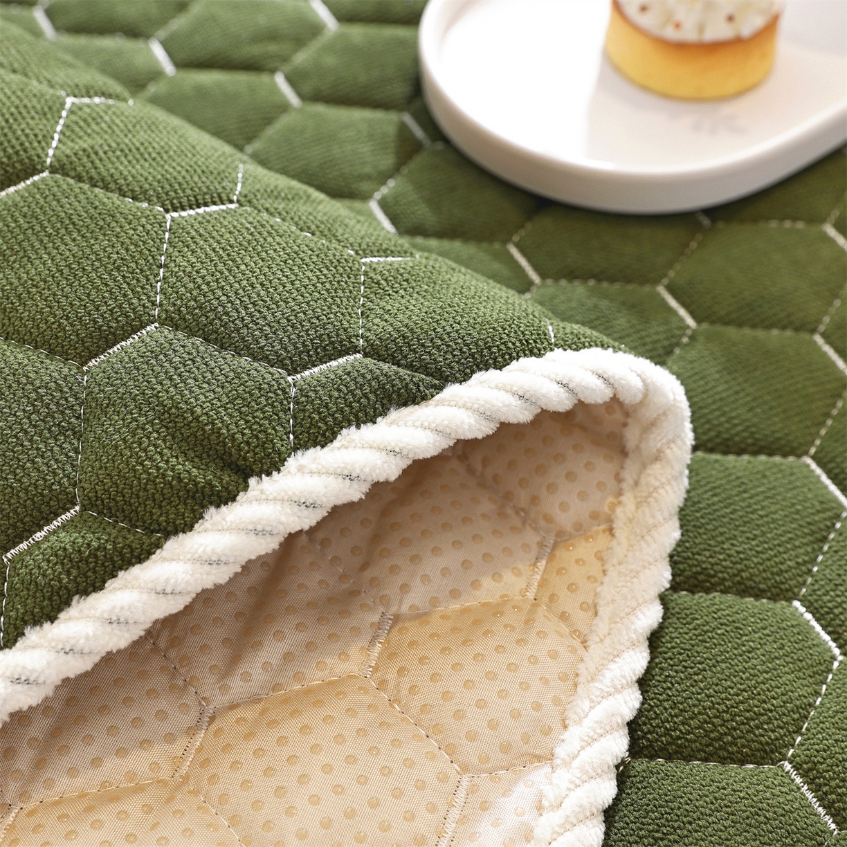 91家纺网 家纺一手货源 找家纺 共鸣沙发垫 2025新款星语飘窗垫 星空抹茶色