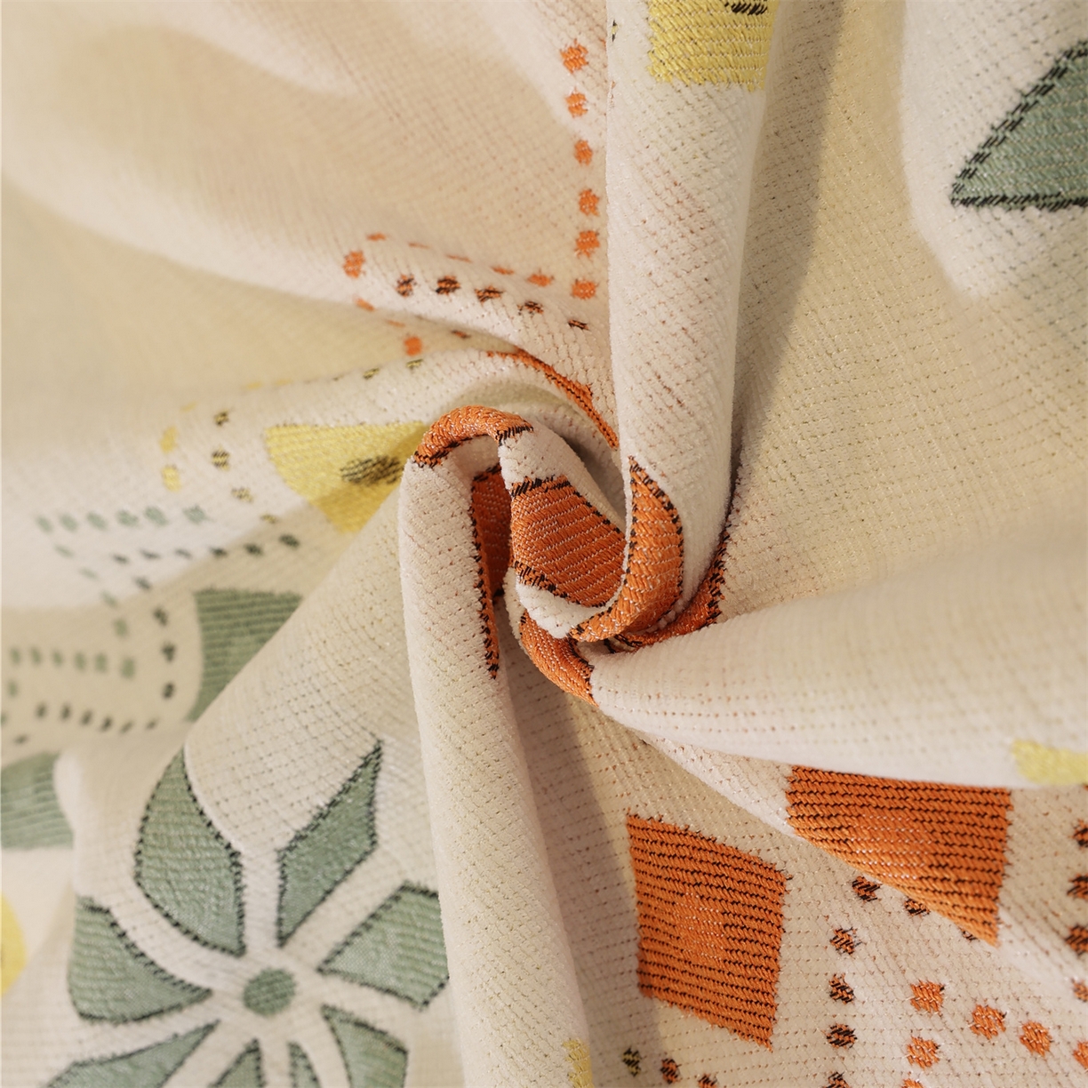 91家纺网 家纺一手货源 找家纺 共鸣沙发垫 2025新款雪尼尔沙发巾波西米亚 波西米亚米色