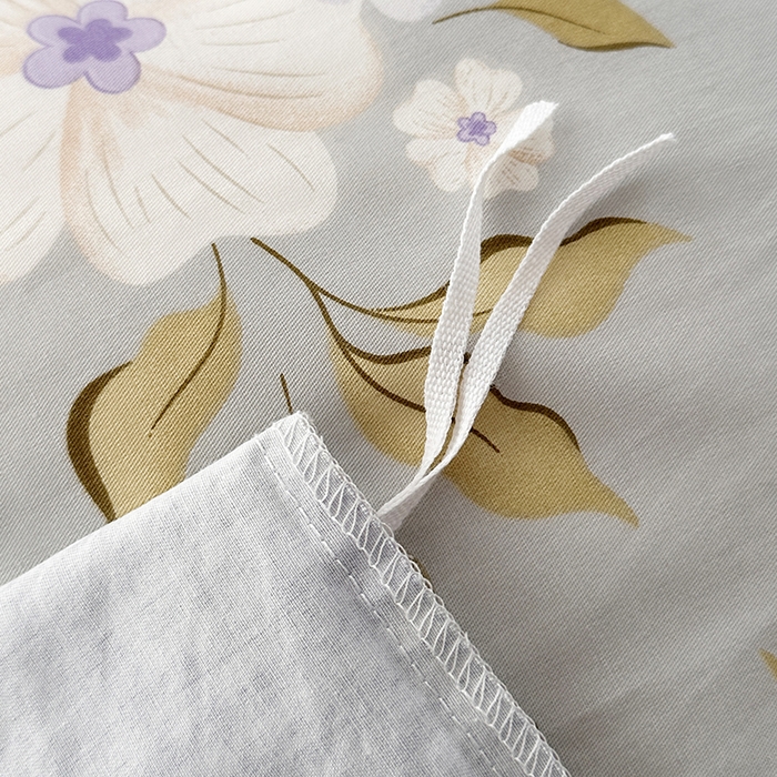 91家纺网 家纺一手货源 找家纺 宇彬家纺 2025直播新款13372全棉纯棉印花单双人被套喷气小清新简约热款学生被罩 云深白茶新花型上新