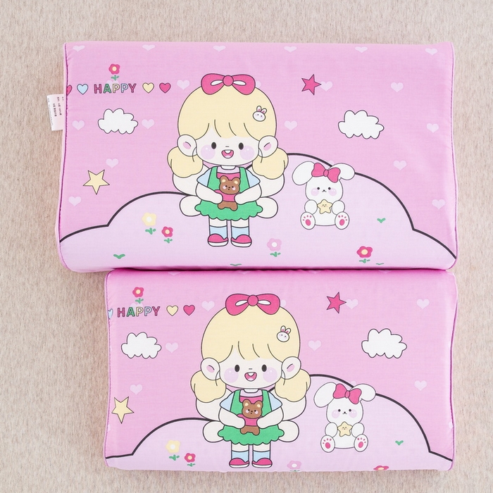 91家纺网 家纺一手货源 找家纺 大黄蜂家居家纺 2025新款全棉13372棉儿童卡通乳胶枕套 组合图