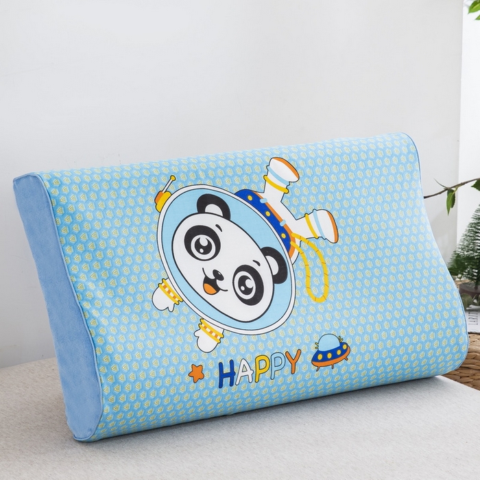 91家纺网 家纺一手货源 找家纺 大黄蜂家居家纺 2025新款全棉13372棉儿童卡通乳胶枕套 嗨皮熊猫