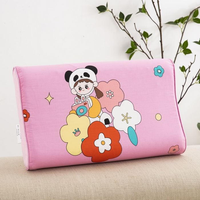 91家纺网 家纺一手货源 找家纺 大黄蜂家居家纺 2025新款全棉13372棉儿童卡通乳胶枕套 可爱女孩